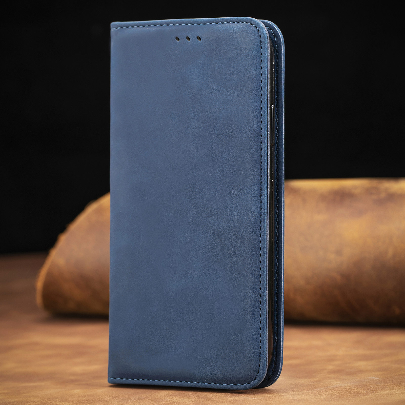 Elegantna Flip Torbica - iPhone 13 Pro Max - modra - 01 | Poceni-Ovitki.si