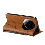 Elegantna_flip_line_torbica-Xiaomi_14_Ultra-rjava-5 | Poceni-Ovitki.si