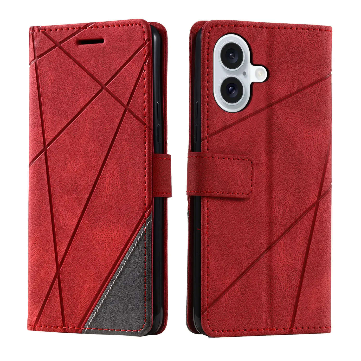 Elegantna_flip_line_torbica-iPhone_16_Plus-rdeca-1 | Poceni-Ovitki.si