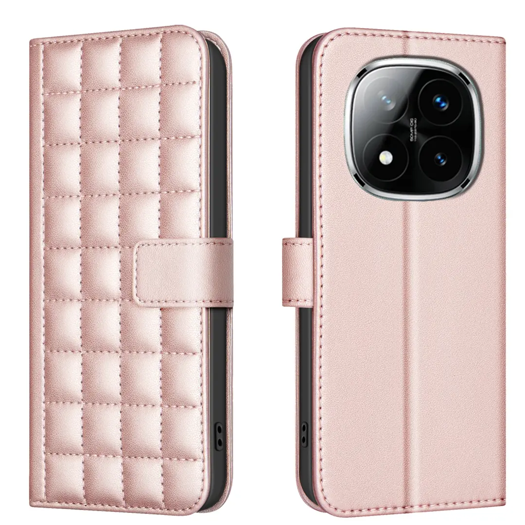 Coushin_Flip_torbica-Xiaomi_Redmi_Note_14_Pro_4G-roza-zlata-1 | Poceni-Ovitki.si