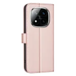 Coushin_Flip_torbica-Xiaomi_Redmi_Note_14_Pro_4G-roza-zlata-3 | Poceni-Ovitki.si