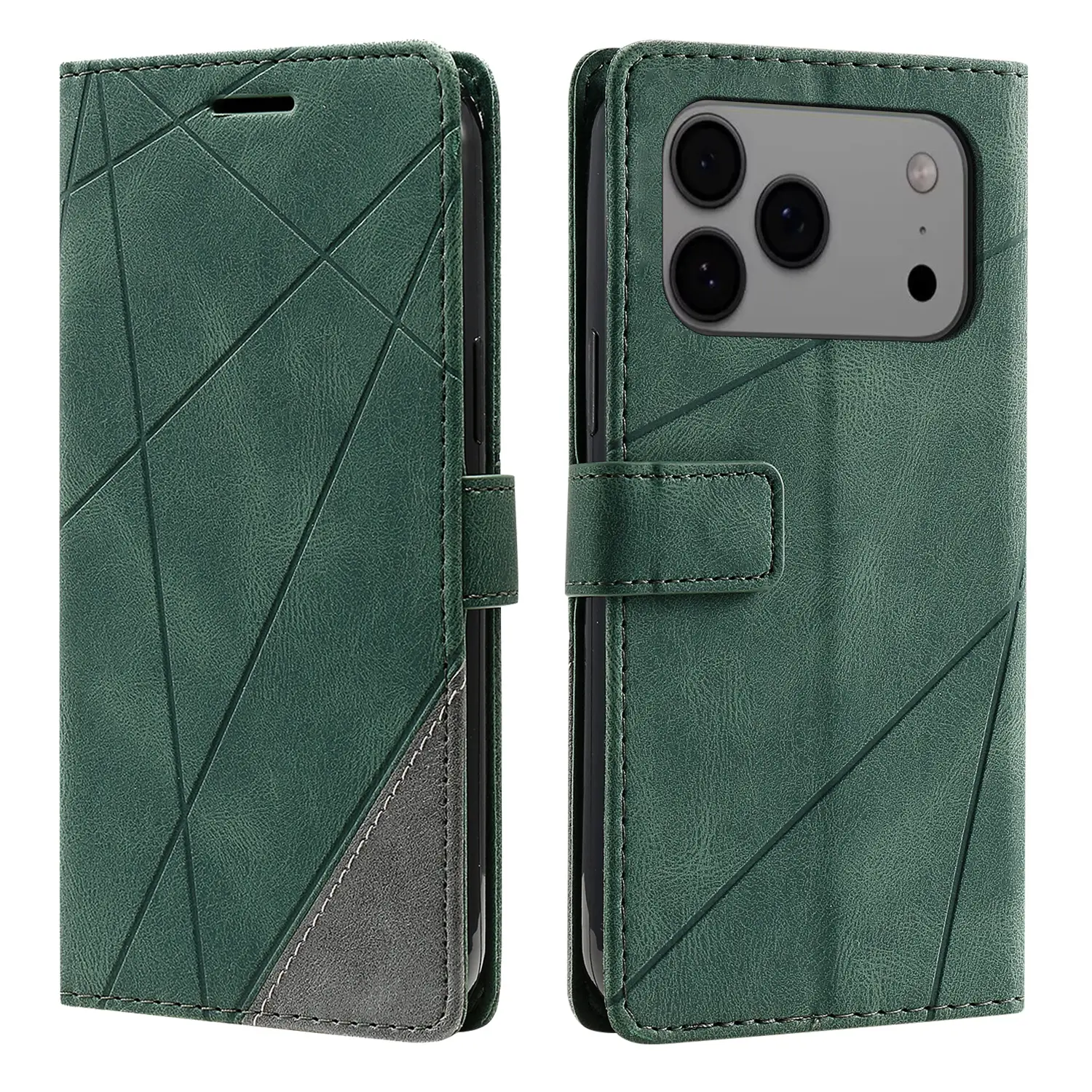 Elegantna_flip_line_torbica-iPhone_17_Pro_Max-zelena-1 | Poceni-Ovitki.si