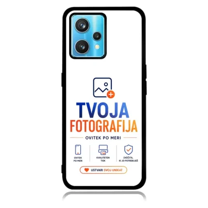 Phone case displaying TVOJA FOTOGRAFIJA branding and icons on a white background.