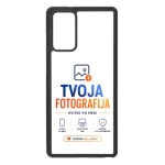 Phone case featuring a custom photo design with the text 'TVOJA FOTOGRAFIJA' and 'OVITEK PO MERI'.