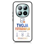 Phone screen with a camera icon and 'Tvoja Fotografija' branding, slogan, and 'Ustvari svoj unikát' button at the bottom.