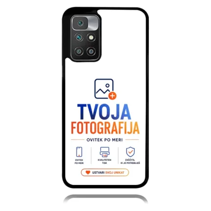 Phone case featuring TVOJA FOTOGRAFIJA logo on white background with blue/orange branding elements