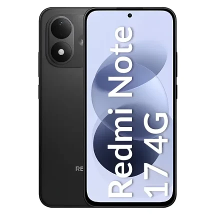 Black Redmi Note 11 4G smartphone shown from front and back, with the dual-camera module visible on the rear.